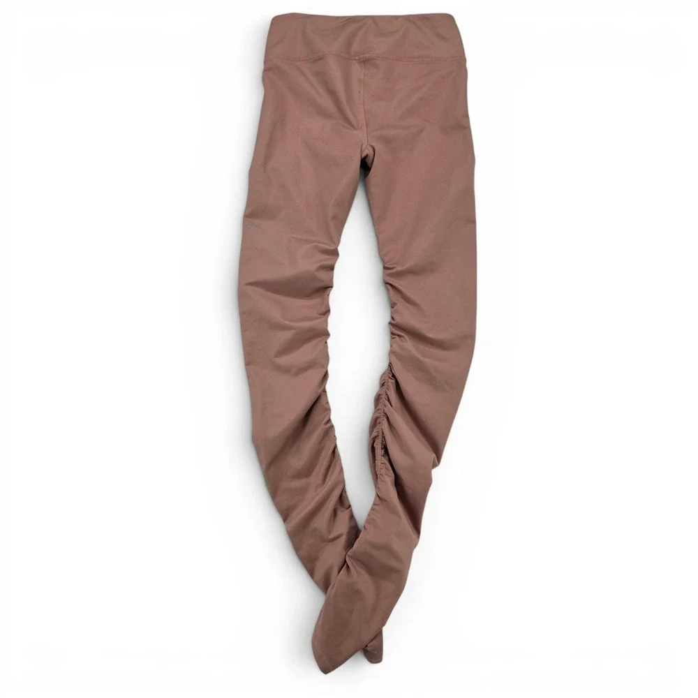 Alo Yoga Idol Legging M Rosewater Glossy High Rise Shine Yoga Athleisure